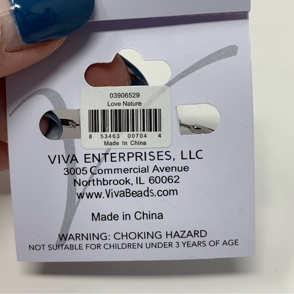 Viva Beads Clay Beaded Earth Design Hoops - Picture 7 of 8